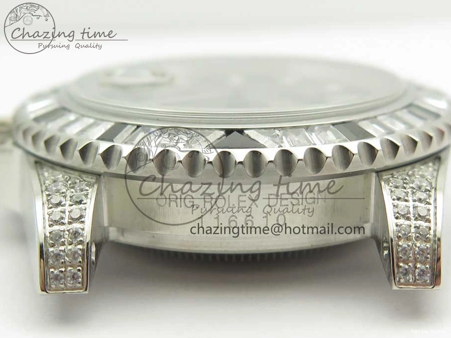 0504 GoAnywhere Submariner Black Diamond Bezel SS GSF Best Edition Black Dial On SS Bracelet A 3270